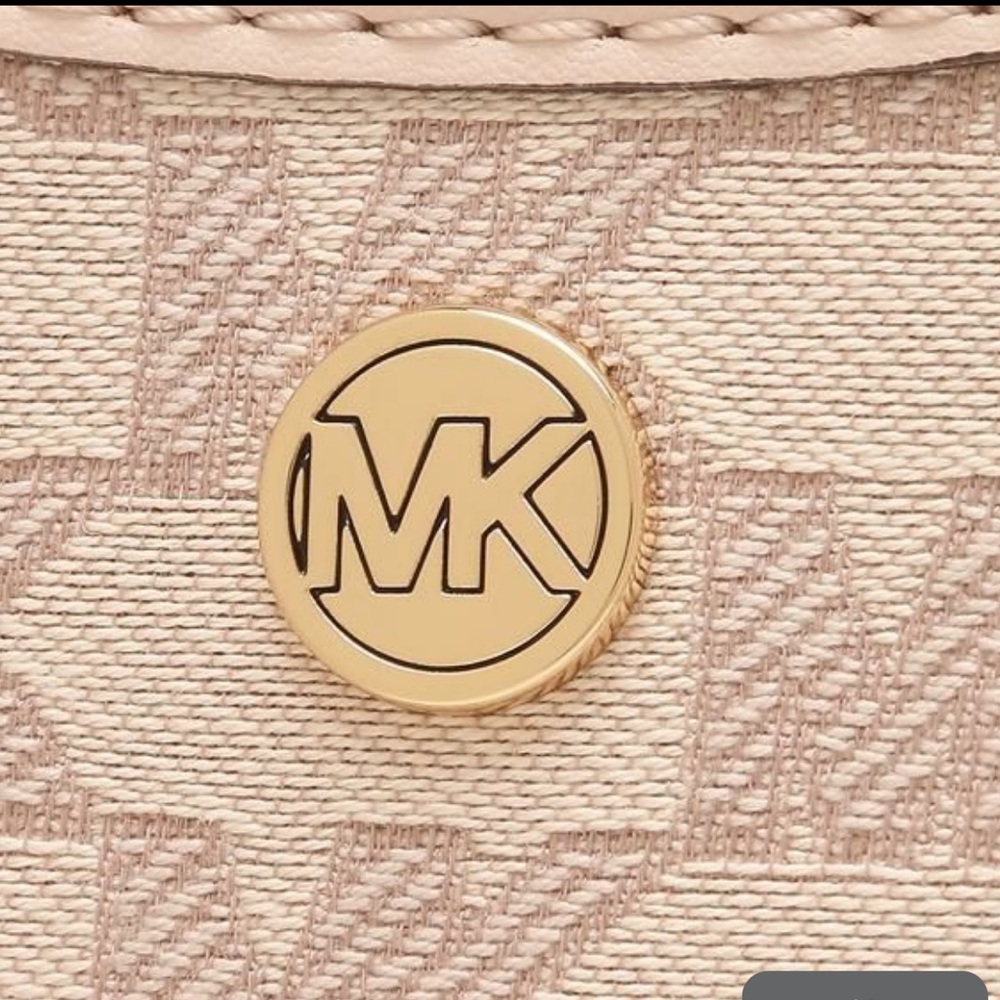 MICHAEL KORS Briley Small Logo Messenger Bag POWDER BLUSH MULTI COLOR - Picture 10 of 14